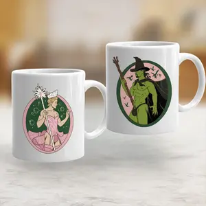 Gay Wicked Witch Mug, Wicked Movie Mug, Funny Wicked Fan Gift, Wicked Musical Coffee Cup, Ariana and Cynthia Meme Inspired Mug - scs15911