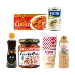 AJISHIMA Japanese Seasoning Gift Set - 6pc Gourmet Spice & Sauce Combo ft. Kewpie Sesame Dressing, Kadoya Sesame Oil, S&B Chili Garlic Oil, Curry, Ajishima Furikake - Authentic Japanese Flavors for Cooking & Salads