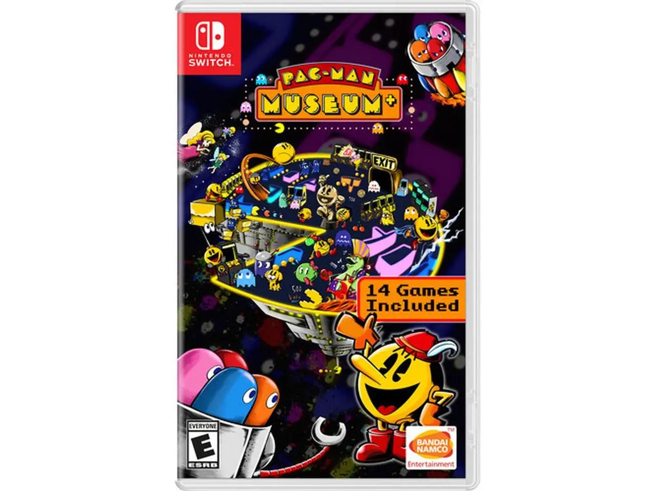 Nintendo Switch PAC-MAN MUSEUM+ Video Game - Classic Arcade Adventure, 14 Game Variety, Collectible Items for Nintendo Switch Gaming Consoles, Items To Collect