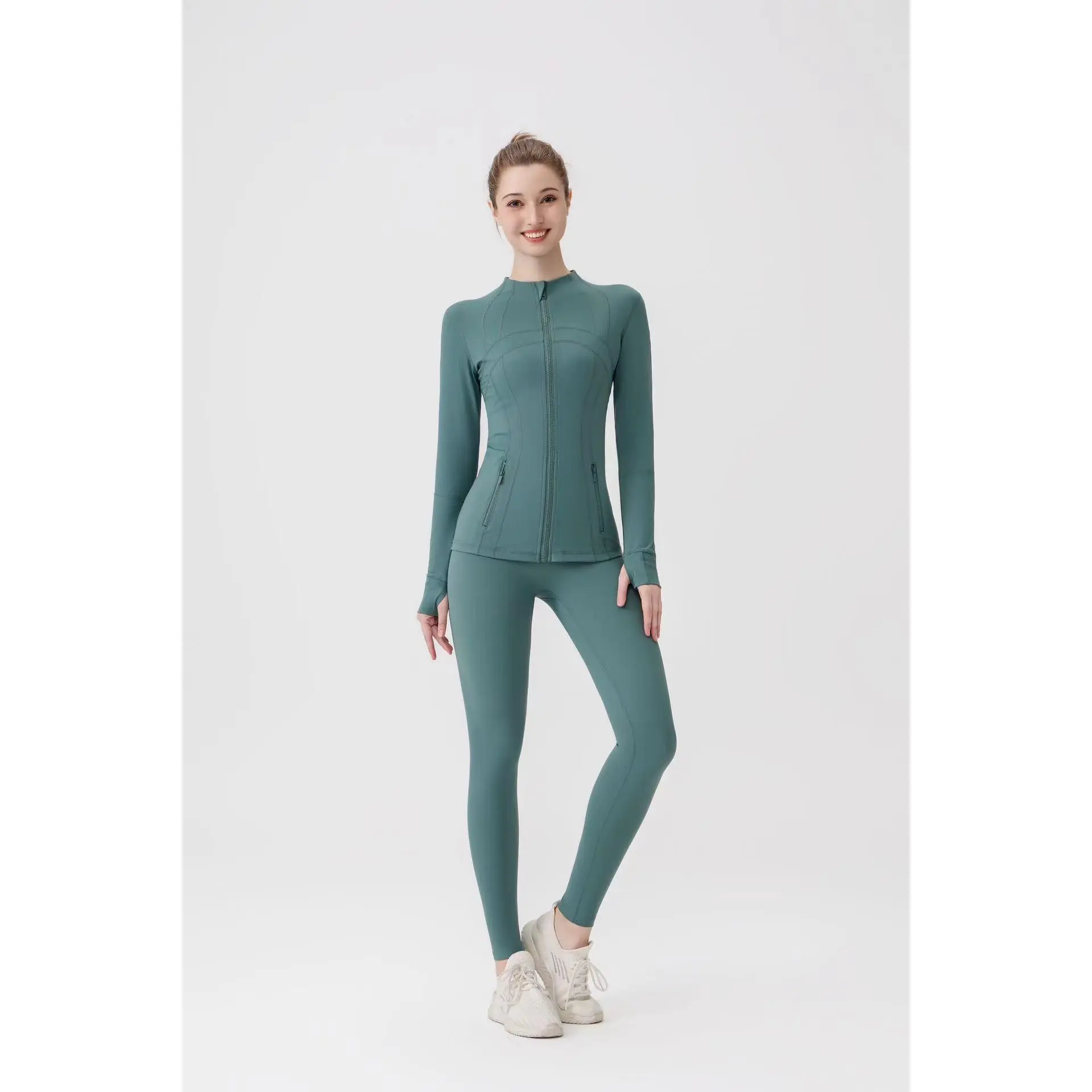 Mysterious Green Yoga Pants+Jacket Origi