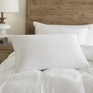 Restful Nights Feather Best Pillow | Plush Resilia Feather Bed Pillow, Brushed Cotton Cover & Leak-Proof Barrier | Hotel Quality for Side & Back Sleepers | Standard/Queen & King
