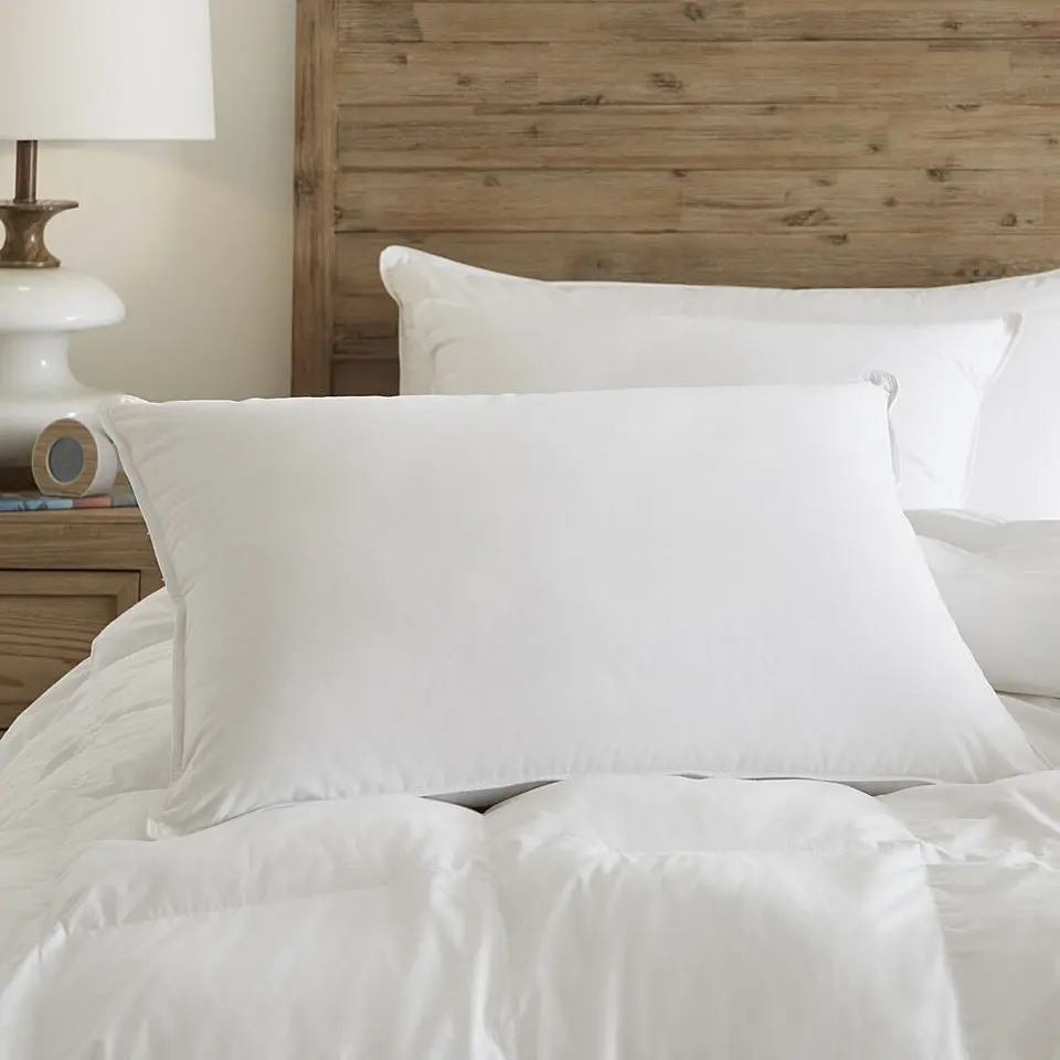 Restful Nights Feather Best Pillow | Plush Resilia Feather Bed Pillow, Brushed Cotton Cover & Leak-Proof Barrier | Hotel Quality for Side & Back Sleepers | Standard/Queen & King
