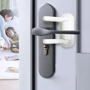 Child Safety Door Lock Prevents Toddlers Opening Doors Windows, Fully Assembled Baby Security Handle Lock, Child Protection Device