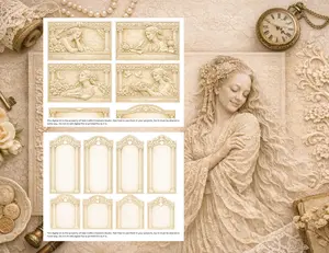 Romantic Ivory: The Sculpted Muse — 42‑Page Printed Paper Kit
