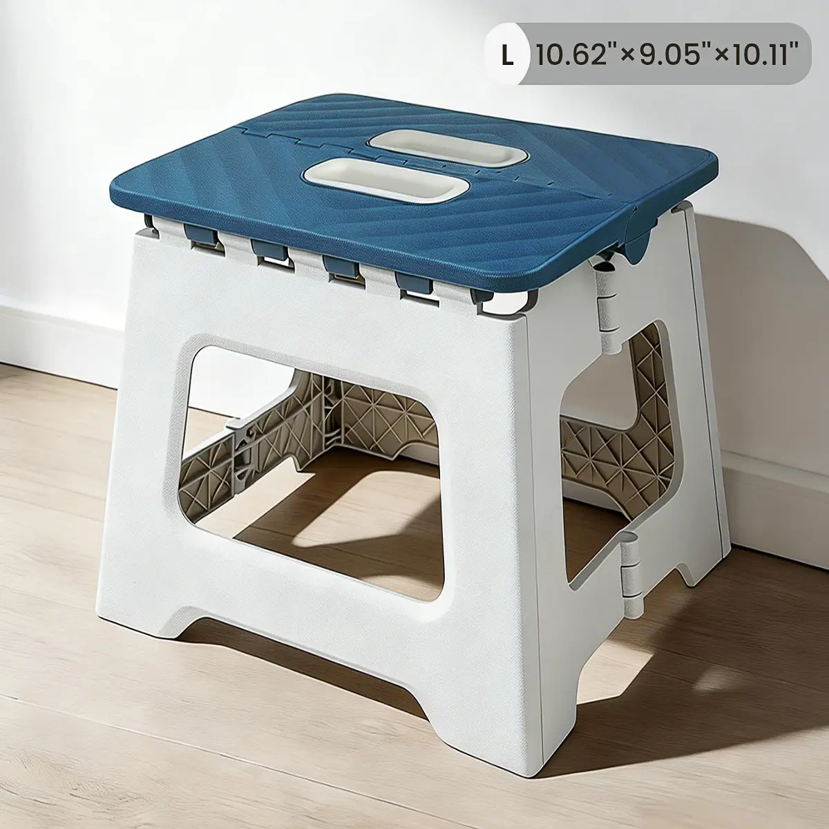 Space Saving Foldable Stool Non Slip Thick Plastic Foot Stool Space Saving Foldable Stool Non Slip Thick Plastic Foot Stool