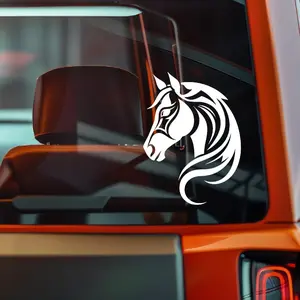 Horse Head 7" inch Vinyl Decals – UV Resistant & Waterproof for Cars, Laptops and More