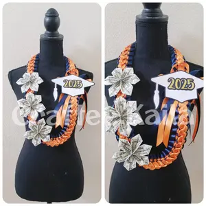 Double Braided Closed Graduation Lei