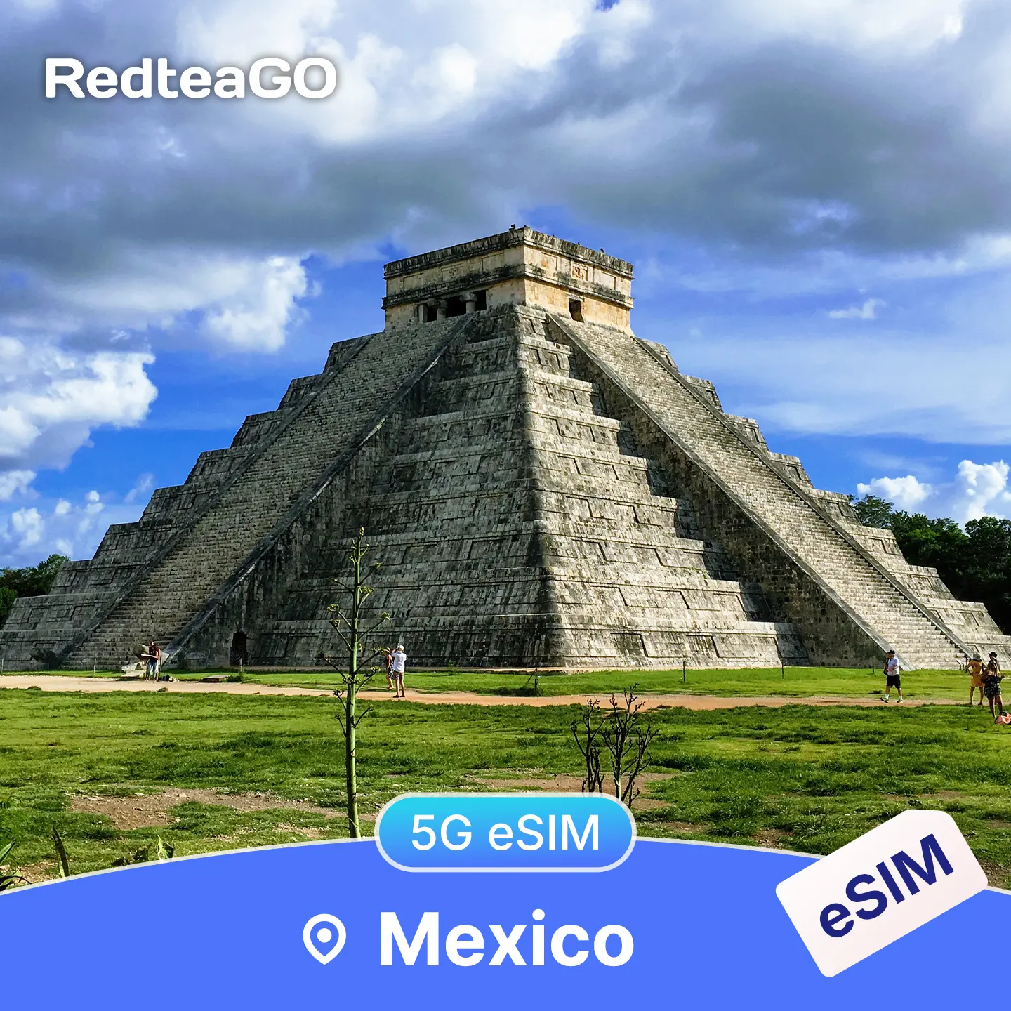 RedteaGO Mexico eSIM Unlimited Data 5G Instant Activation Travel SIM Card for iPhone & Android  Smartphone