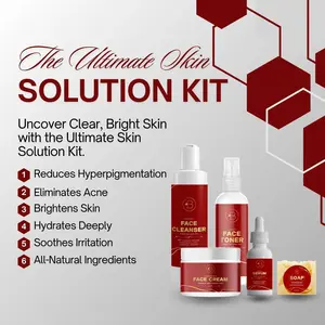 Blissful Skin Radiance Skincare Kit – Cleanser, Toner, Cream & Soap Set