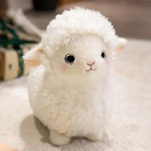 25Cm/9.84In Adorable Sheep Alpaca Plush Toy for Kids, Soft Stuffed Animal Doll, Perfect Gift for Room Decoration