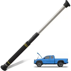 Universal 29 to 40 Inches Adjustable Telescopic Hood Prop Rod Stainless Steel Engine Support Bar with Comfortable Sponge Handle for Car Trunk