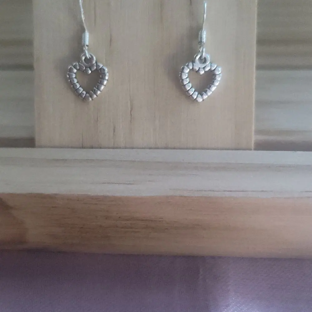 Dainty Heart Earrings with Sterling Silver Plated Hooks, Elegant Hypoallergenic Jewelry for Women with Smaller Ears, Clearance Item, Hypoallergenic Earrings Set, Adults, For Adults With Smaller Ears, Heart Shape Earrings