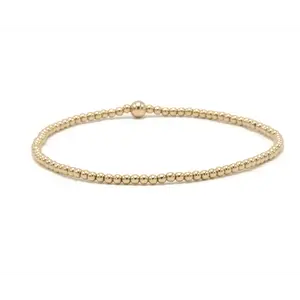 2mm Gold Filled Waterproof Karma bracelet (with single 4mm)