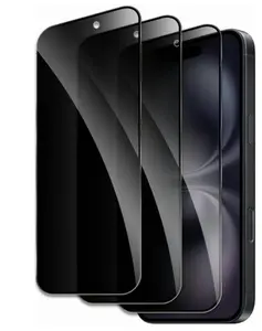 Iphone 17 Pro Privacy Screen Protector 3 Pack - Perfect Fit for Iphone 16 & 17 Pro, Privacy Protection, Easy Installation, Shockproof Casing
