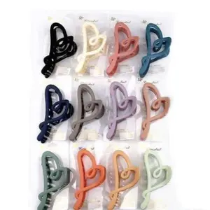 Heart Hair Clips - Assorted Colors - Simple Design - Ideal for Everyday Styling