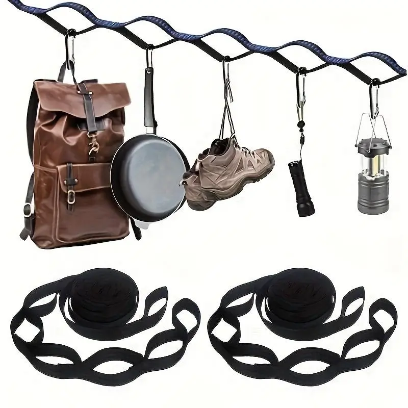Secure Your Outdoor Adventures with 2pcs Hammock Straps - Perfect for Camping, Hiking, and Swinging!