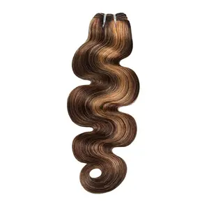 YGwigs #4/27/30 Piano Color Cambodia Virgin Hair Bundles Body Wave Deep Wave Real Human Hair Extensions for Black Women