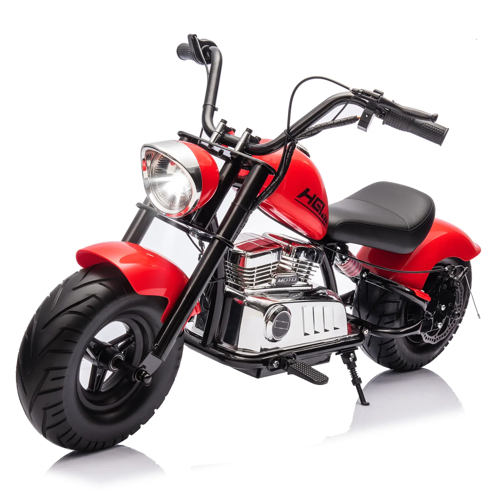 2026 Upgraded Electric Dirt Bike 24V Ride on Toy for Big Kids 15 mph 150lb Max Kids Motorcycle with Raised Handlebars Power Display Twist Grip Throttle Shock Springs Key Start Handbrake 12" Tires, Batteries, Soft Leather