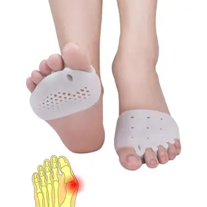 Metatarsal Pads for Women & Men - 4Pcs Gel Toe Separators Ball of Foot Cushions for Pain Relief, Metatarsalgia, Foot Pads for Walking, Standing, Running