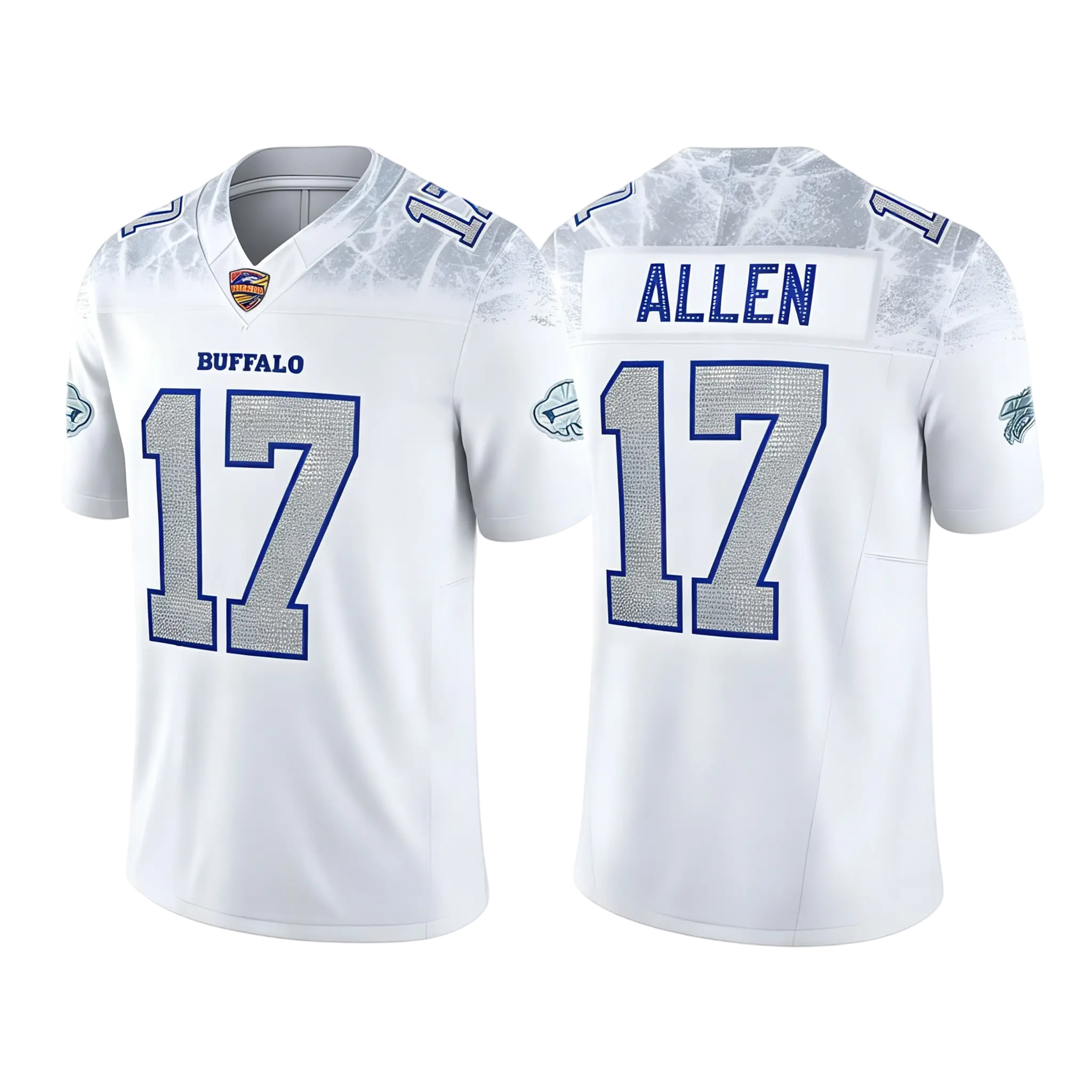 [Diamond Embroidery] Allen 17 Embroidered Football Jersey – Unisex – Suitable for Game Day & Casual Wear – For Football Fans