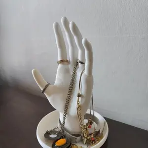 Hand-Shaped Jewelry Display Stand, Elegant Surface Finish, Cone Finger Design, Perfect for Rings, Bracelets, Earrings