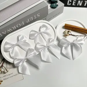 20PCS Pre-Made Aesthetic Satin Bows, Insta- Chic Ribbon Bows for Gift Wrapping, Wedding, Party & Craft Decor, Hair Clips, Fashion Accessories, Barrettes Hair Clips (Nature-Inspired Style)