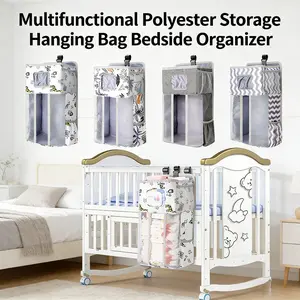 1pc Multifunctional Storage Bag Organizer Hanging Bedside Storage Bag, Space-Saving Home Organization Solution, Durable & Convenient Design