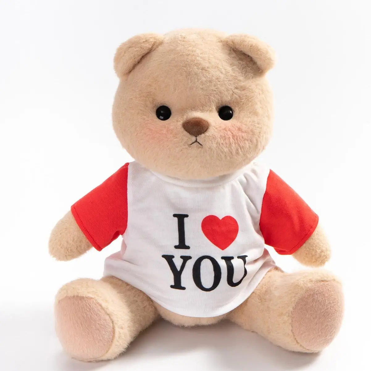 Getahug I Love You Raglan T-Shirt Bear | Handmade Jointed Teddy Bear Stuffed Animal Gift