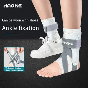 Adjustable Ankle Support Brace, Ankle Compression Cuff, Stabilizing Straps, Slim Profile, Foot Stabilizer Protector, Color Block Design, Pressure Relief, Ideal for Sports & Daily Use
