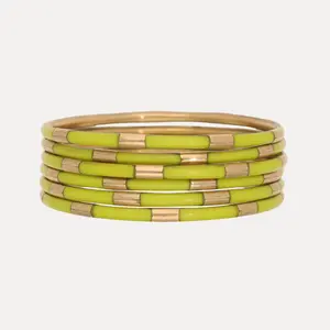 Wasabi Veda Bangles - Set of 6