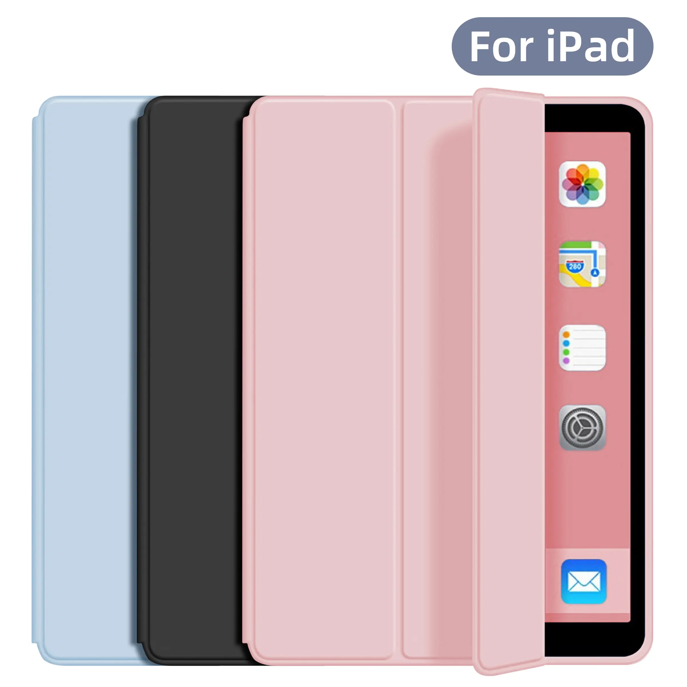 Solid Color Tablet Case, Tablet Casing, Tablet Covers, 1 Count Slim Tablet Protective Cover, Tablet Protector Cover Compatible with iPad 10/11 A16,Compatible with iPad Air 11 M4/M3/M2,Air 5/Air 4 Generation, Accessories