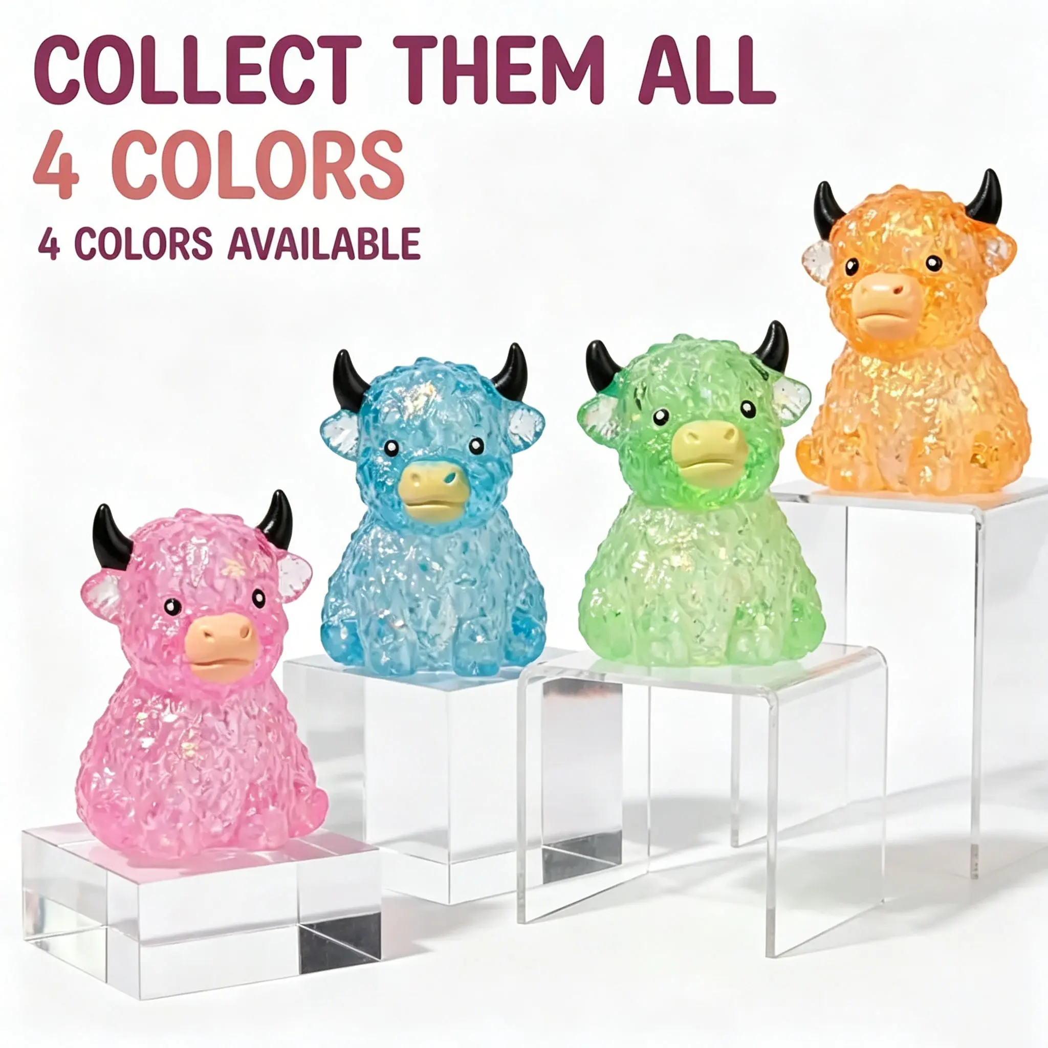 4PCS-Pink+Orange+Blue+Green