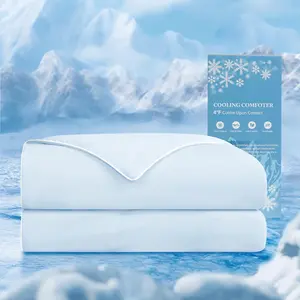 Cooling Comforter King Size - Cooling Blanket for Hot Sleepers and Night Sweats, Q-Max>0.45-Sided Cooling Surface, Cool Blue(106" x 90")