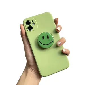 Smiley Face Phone Grip | Tablet | Stand | Holder | Smile | Black | White | Color | Accessory | Gift