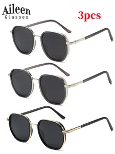 Unisex Vintage Round Frame Sunglasses, Trendy Casual Sunglasses for Everyday Use, Fashion Accessories for Outdoor Activities, Trendy Shades