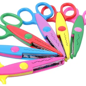 Kids Safety Zig Zag Scissors 6 Pack Decorative Edge Craft Scissors for Toddlers Adults Scrapbooking School Crafting Supplies