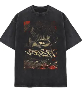 Berserk Vintage Shirt, Berserk Guts Anime Unisex Shirts Menswear Top Underwear Tshirt