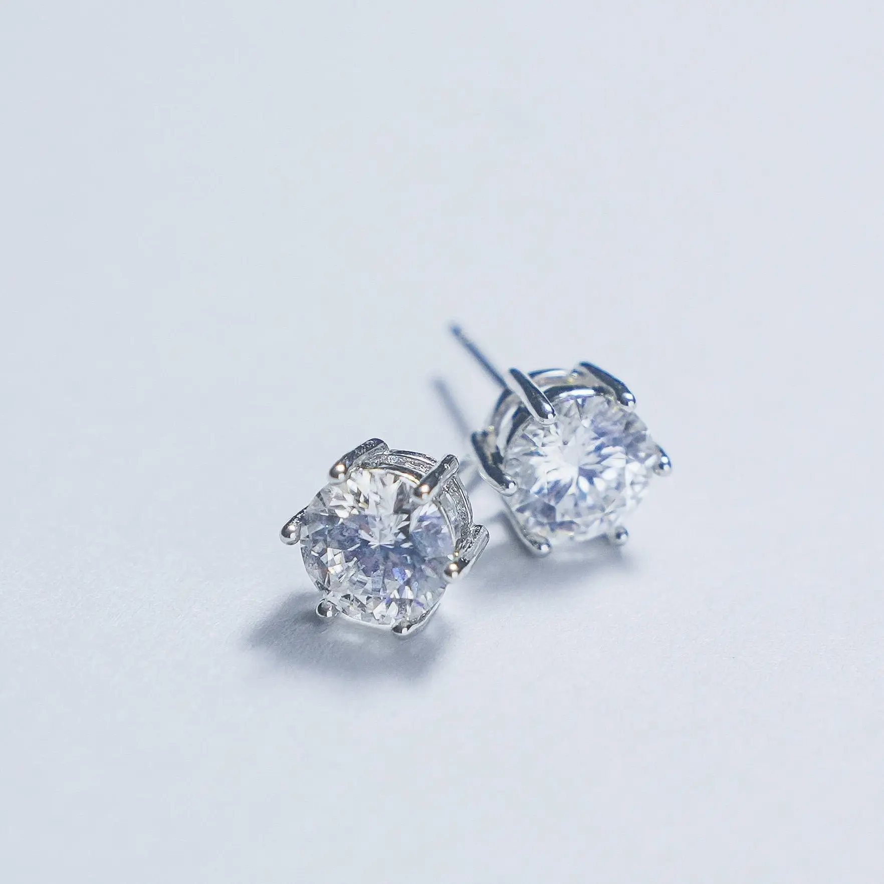 Hexagonal Lab-Created Moissanite Stud Earrings, Fashion Costume Jewelry, Ideal Birthday/Mother’s Day Gift for Women Wedding Accessory Set