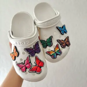 Crocs Classic Butterfly Charms for Women's Comfortable clogs shoe decor- Vibrant Colorful Butterfly Decorations