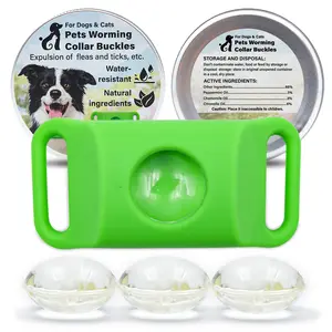 Pet Health Prevention Capsule Holder, Summer Universal Airtag Case, Easily Mountable on All Pet Collars
