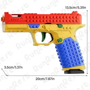 Foam Dart Blaster Toy Pistol Set with 100 Foam Bullets, 12 Shells and 2 Magazines, Outdoor Target Shooting Game Toy