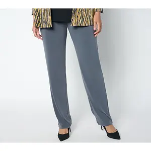 Susan Graver Essentials Tall Liquid Knit Straight Leg Pants