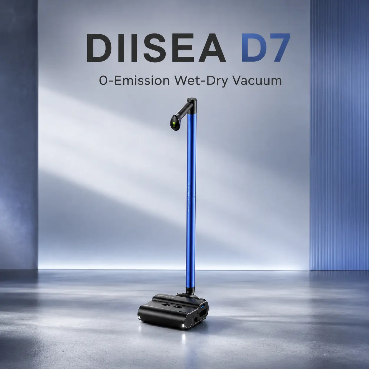 DIISEA D7 Pet Hair Floor Washing Mop, Zero Tangling Water Circulation Hard Floor Cleaner, All-In-One Stain Scrubber For Dog Cat Household