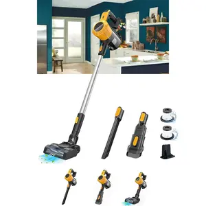 Dewalt 20V PLBT Vacuum Cleaner for Home with Wall Bracket, StickVacuum Cleaner for Hard Floors, 6in1 Cleaner, Dewalt 30KPA