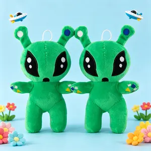 Green, Big-Eyed Alien Plush Toy, Cute & Fun Stuffed Doll, Suitable for young people