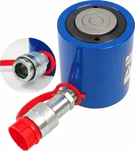 10 Ton Hydraulic Cylinder Ram Single Acting 2 Inch Stroke 10T Hydraulic Cylinder Jack Lifting Jack Ram Portable Single Acting Lifting Cylinders with 50mm Stroke