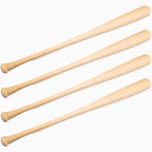 4 Pack Craft Quality Wooden Blem Baseball Bat
