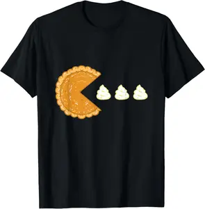 [100% Cotton] Pumpkin Pie Gamer Thanksgiving Gaming Men Women T-Shirt
