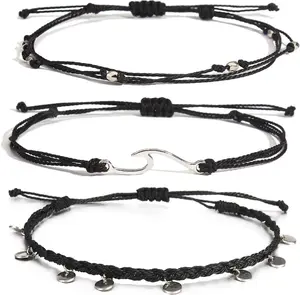 String Anklets Cute Beaded Ankle Bracelets Beach Wave Anklet Stainless Steel  Boho Ankle  for Women