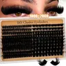 Fluffiest Lash Clusters 100D + 200D / 80D + 00D Mega-Thick Lash Clusters, Best Lash Clusters, 8–16 mm Wispy Individual Volume Eyelash Extensions, DIY Synthetic Eyelash Extensions for Home Use